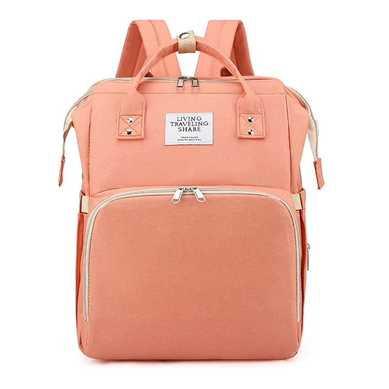 Diaper Backpack with Insulated Bottle Pockets – Water-Resistant