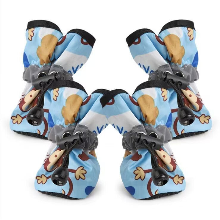 Non-Slip Waterproof Dog Booties for Small Breeds