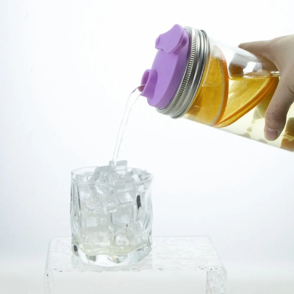 Silicone Soda Can Lid with Leak-Proof Flip Cap – Reusable