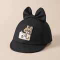 Baby Large Bow Soft Brimmed Baseball Cap For Spring And Summer Lightweight Breathable With Cartoon Embroidery Perfect Fo