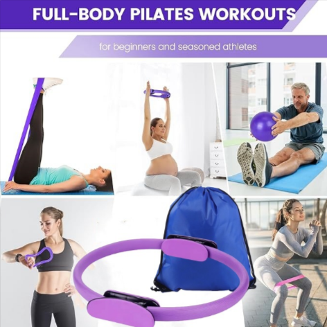 13-Piece Yoga and Pilates Starter Set for Home Workouts