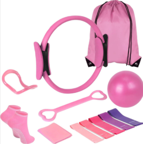 13-Piece Yoga and Pilates Starter Set for Home Workouts