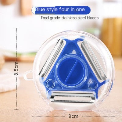 3-in-1 Rotating Fruit and Vegetable Peeler