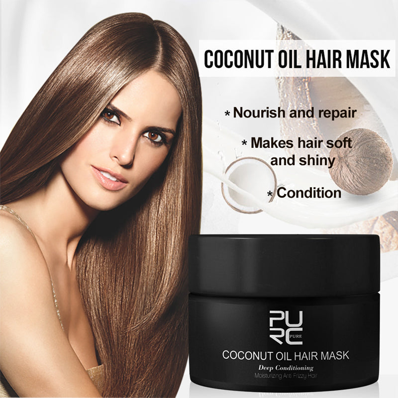 Coconut Oil Deep Conditioning Hair Mask for Frizz and Damage Repair