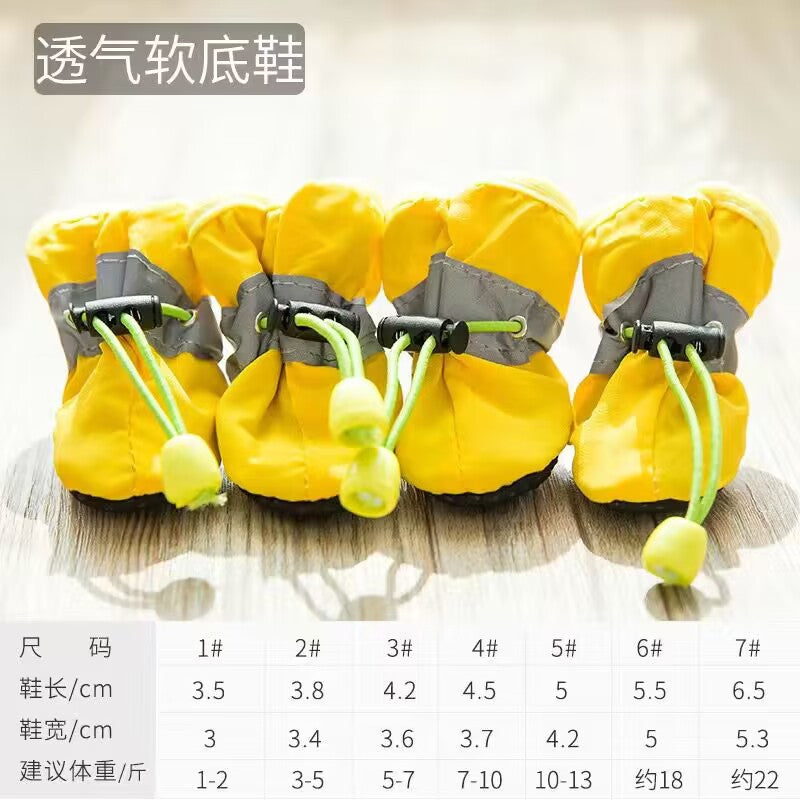 Non-Slip Waterproof Dog Booties for Small Breeds