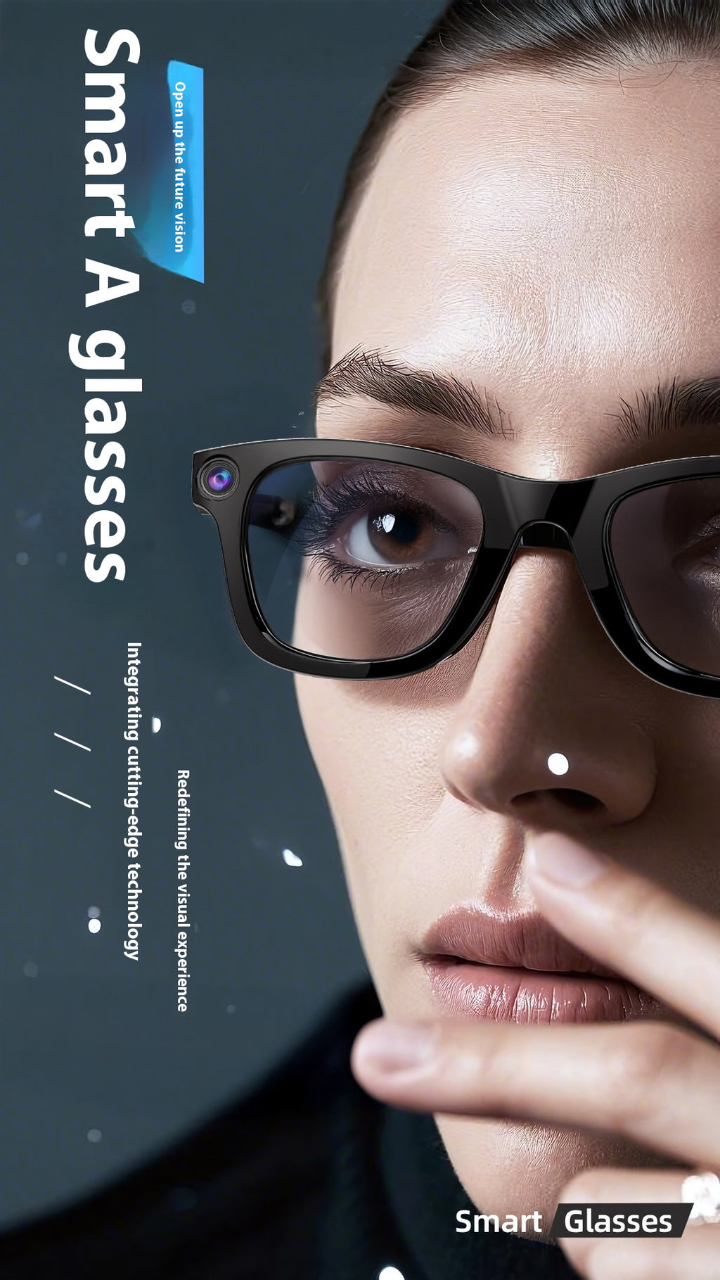 Smart Camera Glasses – Hands-Free Photo & Video Capture