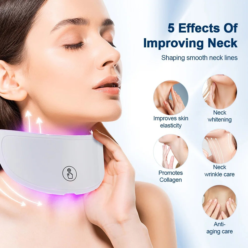 7-Color LED Light Therapy Facial Mask with Neck Coverage