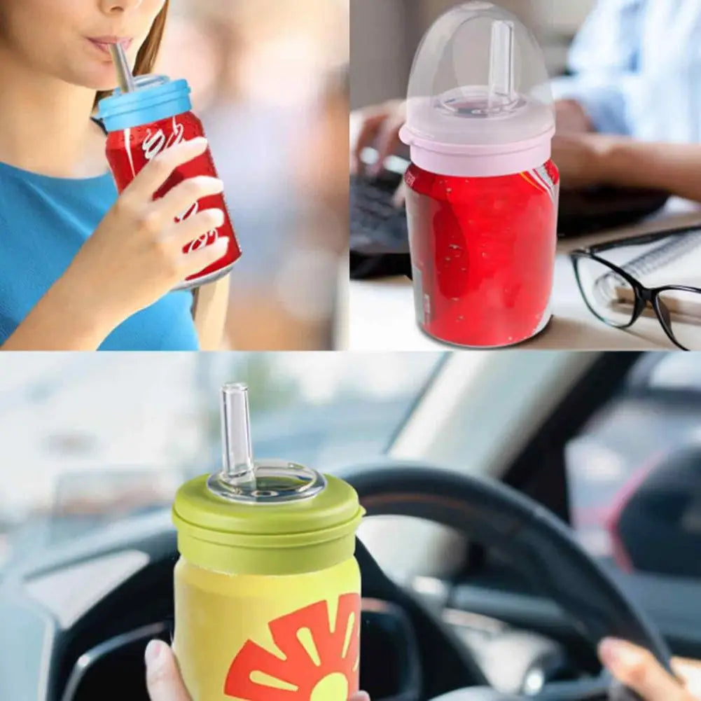 Leak-Proof Silicone Can Lids Set – BPA-Free Reusable Covers