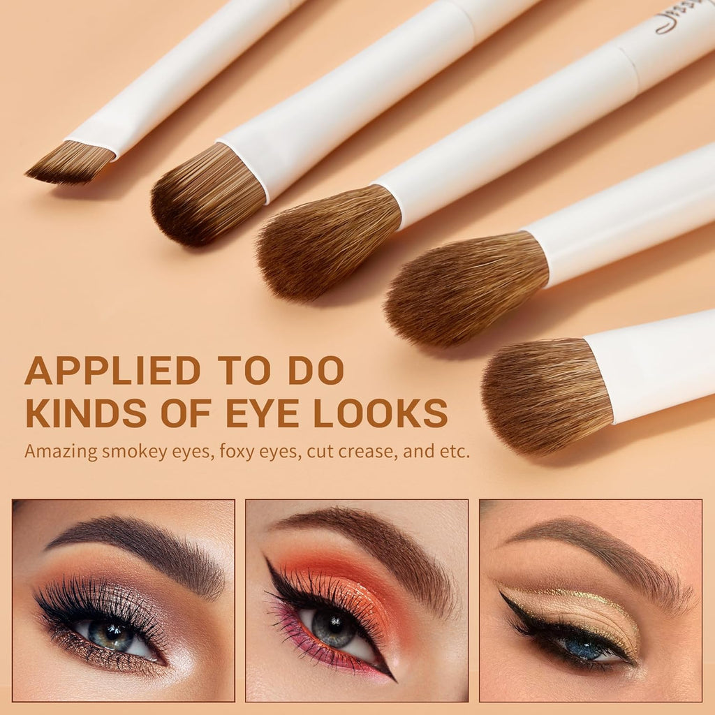 Makeup Brushes 14Pcs Makeup Brush Set Premium Synthetic Powder Foundation Contour Blush Concealer Eye Shadow Blending Liner Make up Brush Kit Light Grey T329