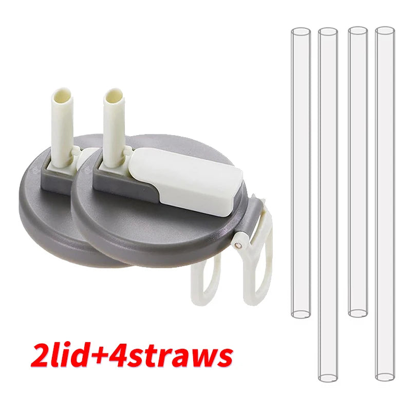 Silicone Soda Can Cover with Built-In Straw – 2 Pack