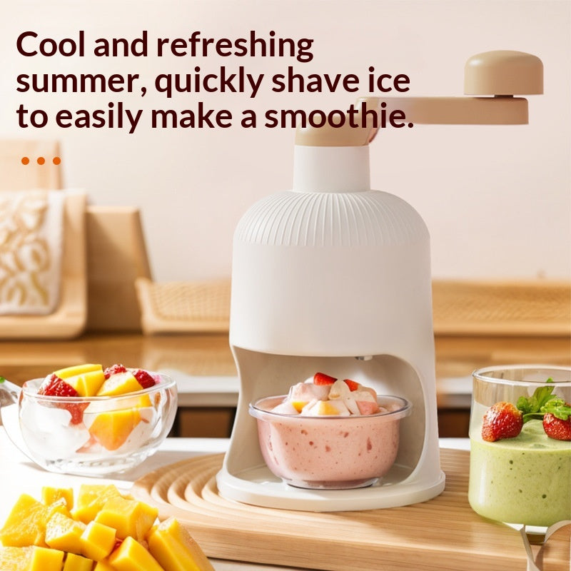 Portable Compact Home-use Manual Shaved Ice Maker