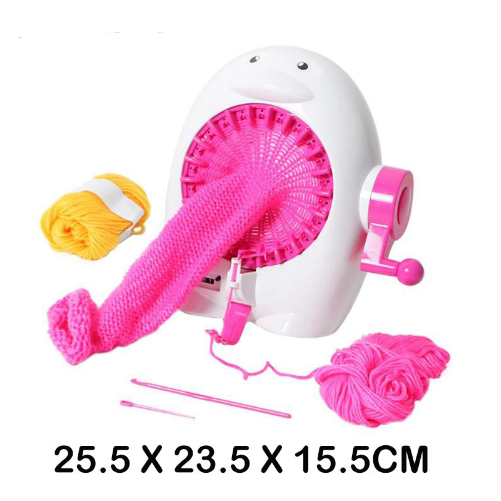 Kids Knitting Machine with 40 Needles & Penguin Counter
