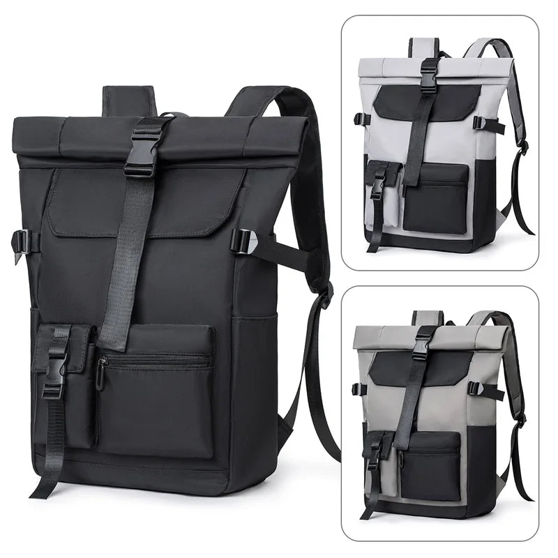 Travel Backpack 26L Lightweight Roll Top Backpack for Women Men