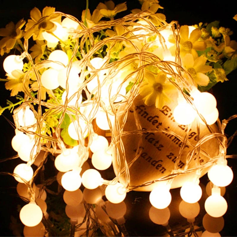 LED String Lights with USB and Battery Power – 10 Meters