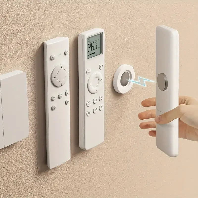 No-Drill Magnetic Remote Control Wall Holder – Set of 3