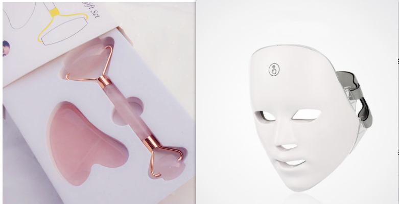 5-in-1 Facial Beauty Device with Microcurrent and LED Therapy