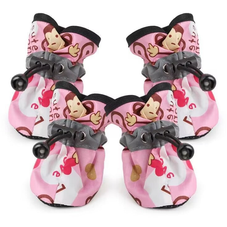 Non-Slip Waterproof Dog Booties for Small Breeds