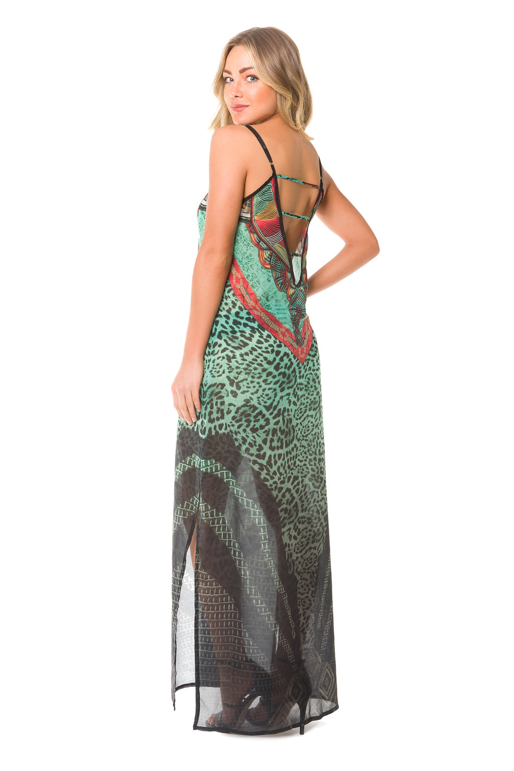 Boho Maxi Dress with African-Inspired Print for Women