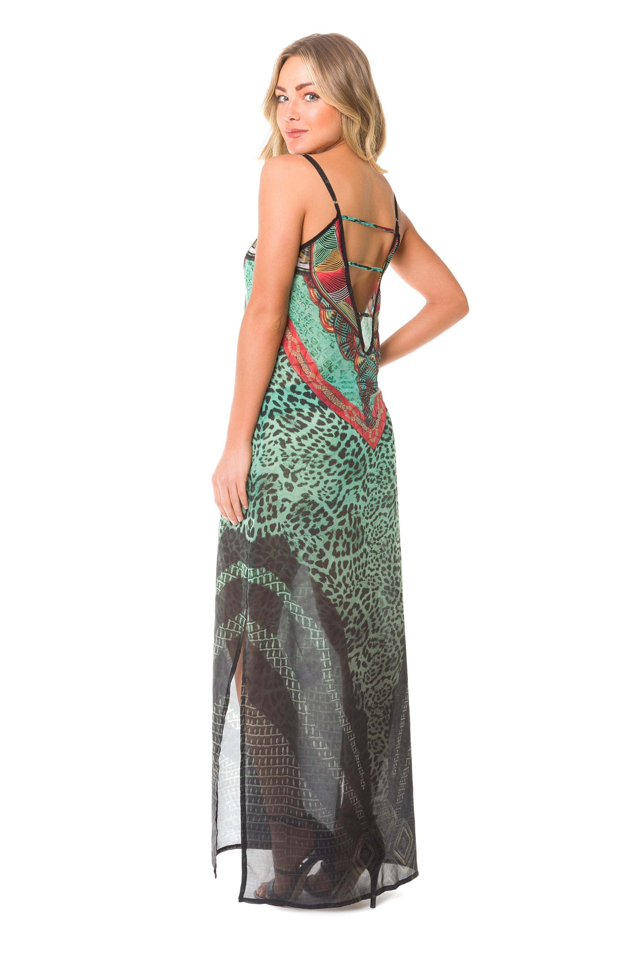 Boho Maxi Dress with African-Inspired Print for Women