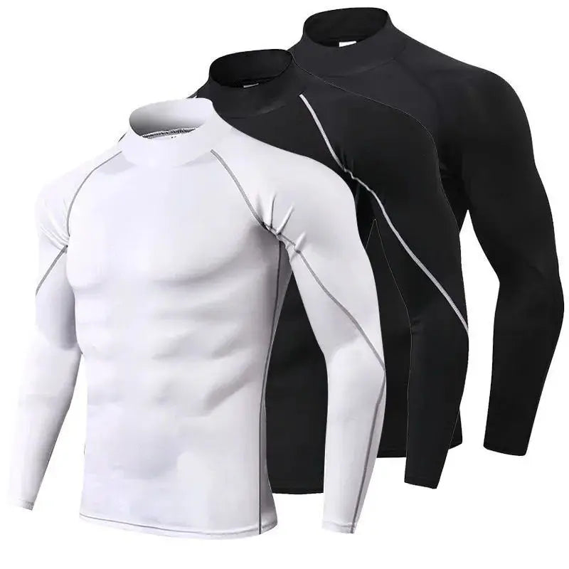 Men's Long Sleeve Compression Workout Shirt – Quick-Dry Athletic Fit
