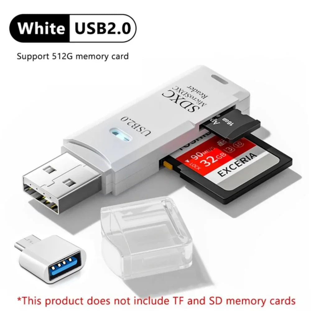 2-in-1 USB 3.0 Card Reader for MicroSD and SD Cards