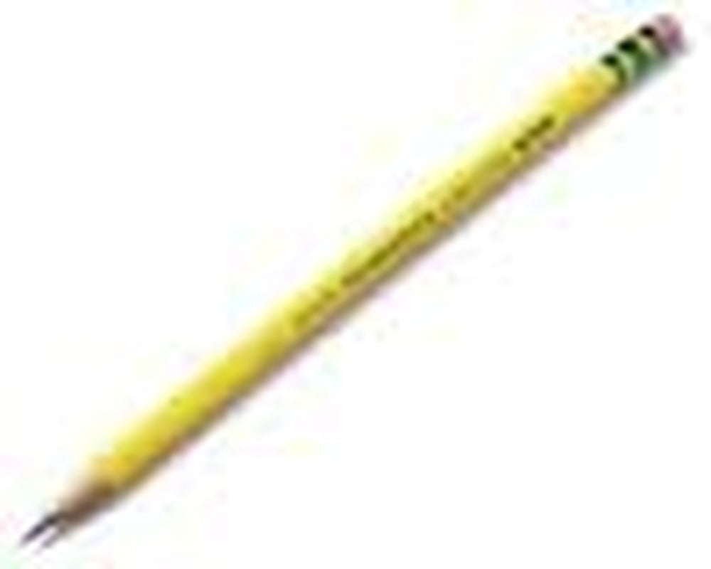 Wood-Cased Pencils, Unsharpened, #2 HB Soft, Yellow, 12 Count