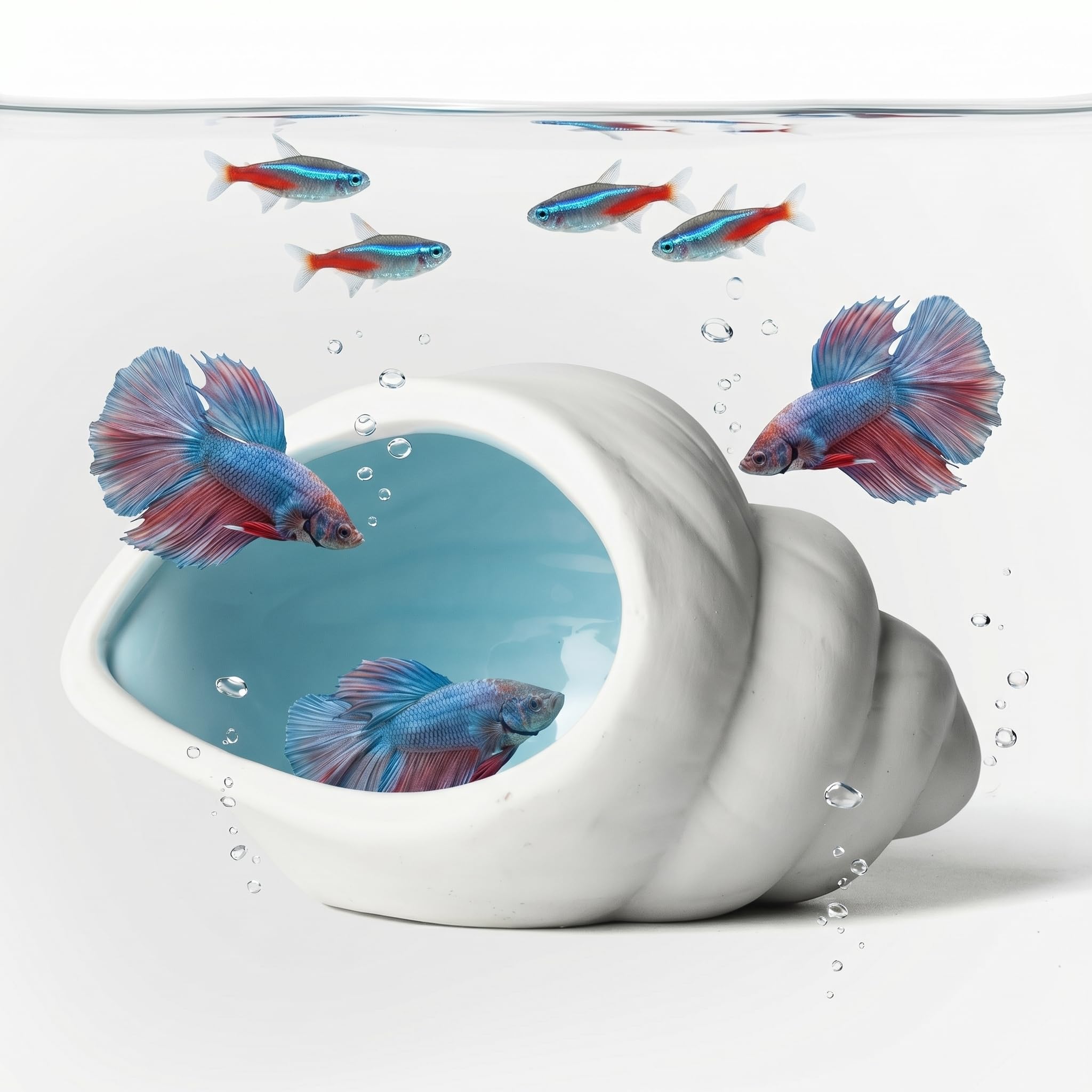 Ceramic Aquarium Cave For Betta Fish Tank Decor