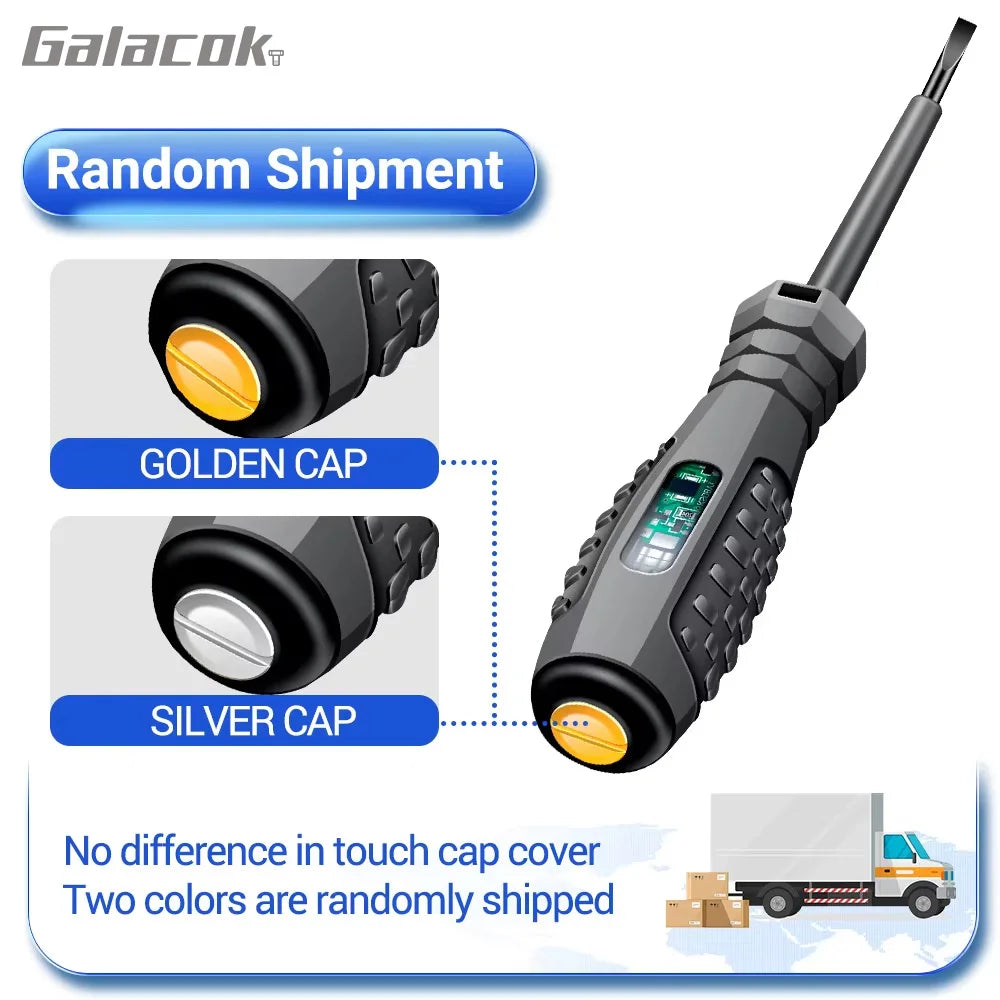 Smart Voltage Tester Screwdriver with LED Indicator – 2-in-1 Electrical Tool