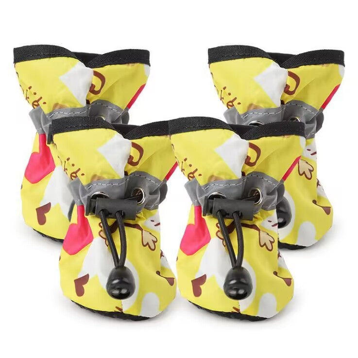 Non-Slip Waterproof Dog Booties for Small Breeds