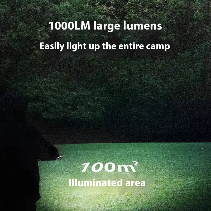 LED Camping Tent Light with Magnetic Mount – USB-C Rechargeable