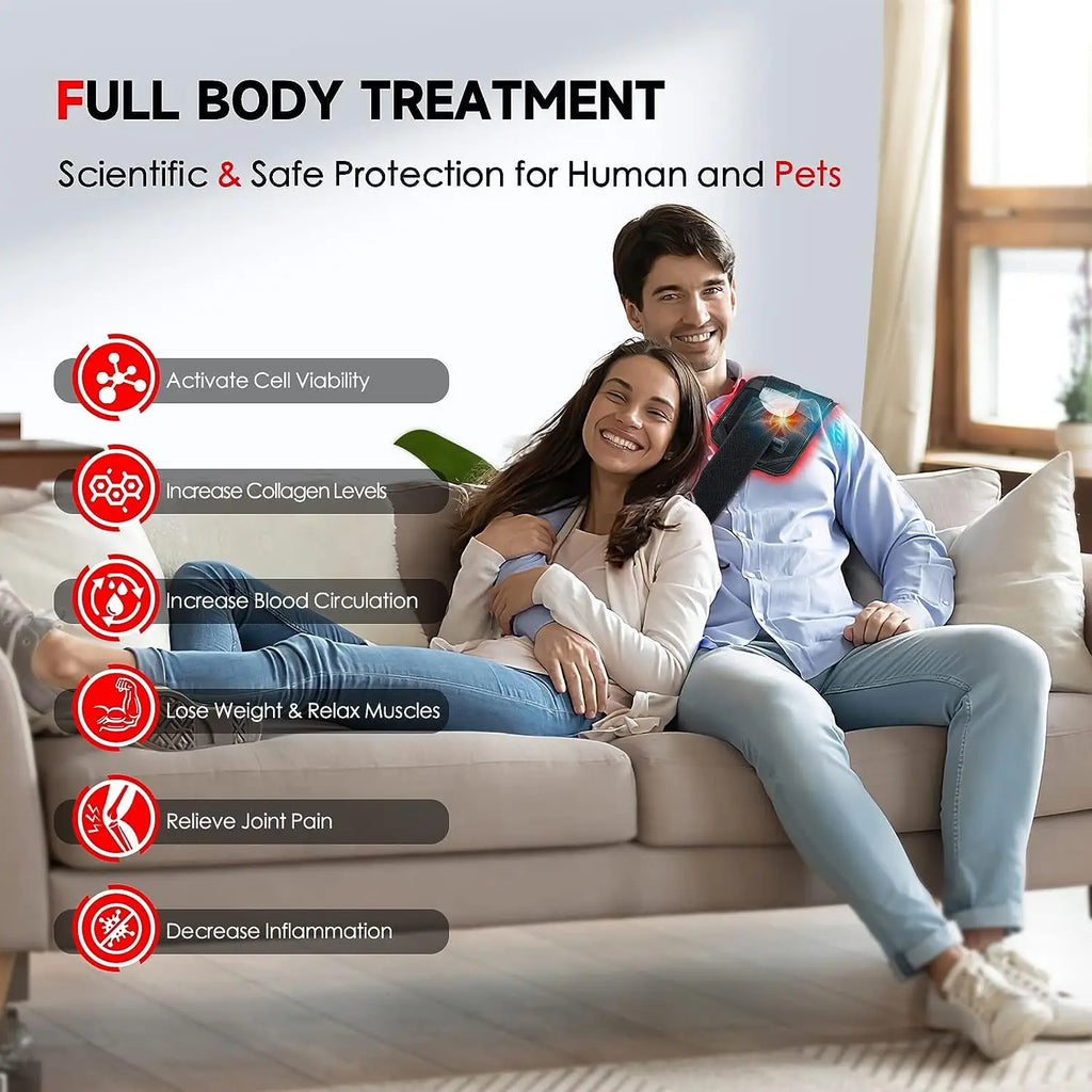Red Light Therapy Belt — 60 LED Infrared Pain Relief