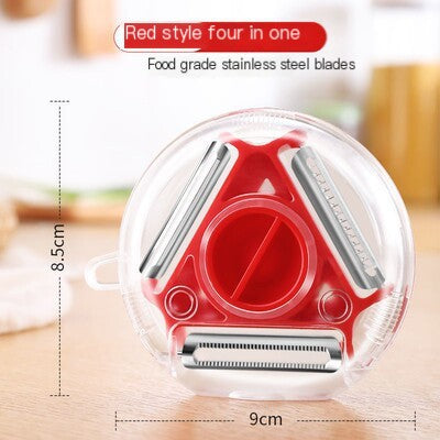 3-in-1 Rotating Fruit and Vegetable Peeler