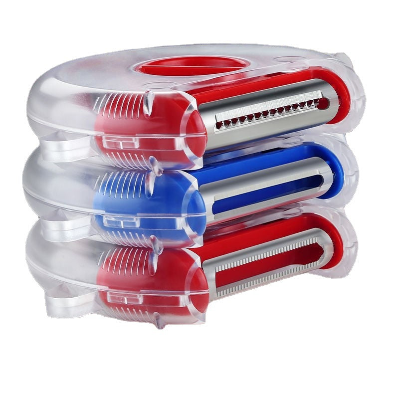 3-in-1 Rotating Fruit and Vegetable Peeler