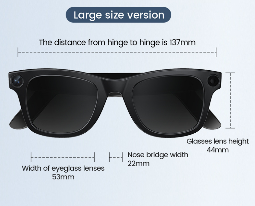 Smart Camera Glasses – Hands-Free Photo & Video Capture
