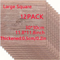 12 Square Walnut Wood Pieces Natural