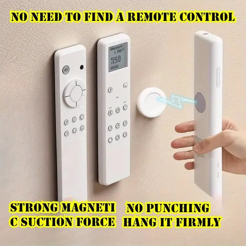 No-Drill Magnetic Remote Control Wall Holder – Set of 3