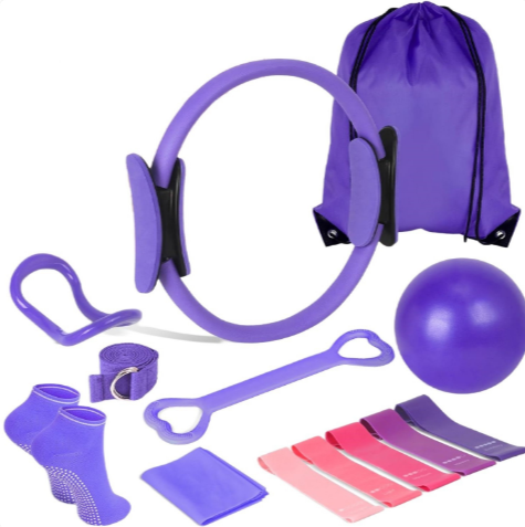 13-Piece Yoga and Pilates Starter Set for Home Workouts