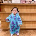 Cozy Hooded Animal Baby Jumpsuit with Front Zipper