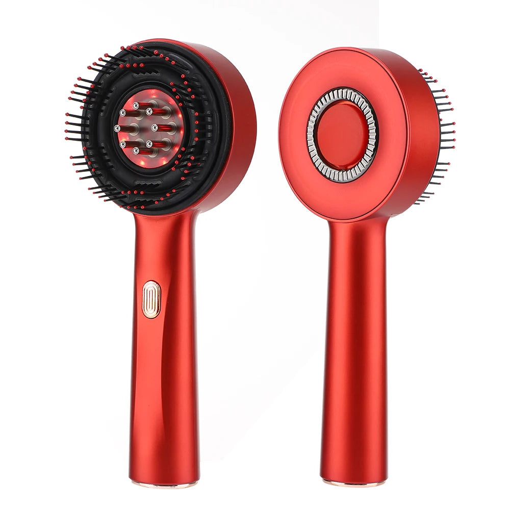 Red Light Scalp Massage Comb with Heat and Serum Infusion