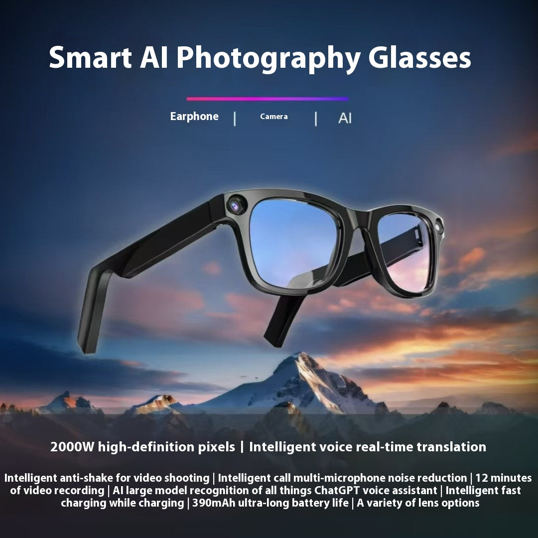 Smart Camera Glasses – Hands-Free Photo & Video Capture
