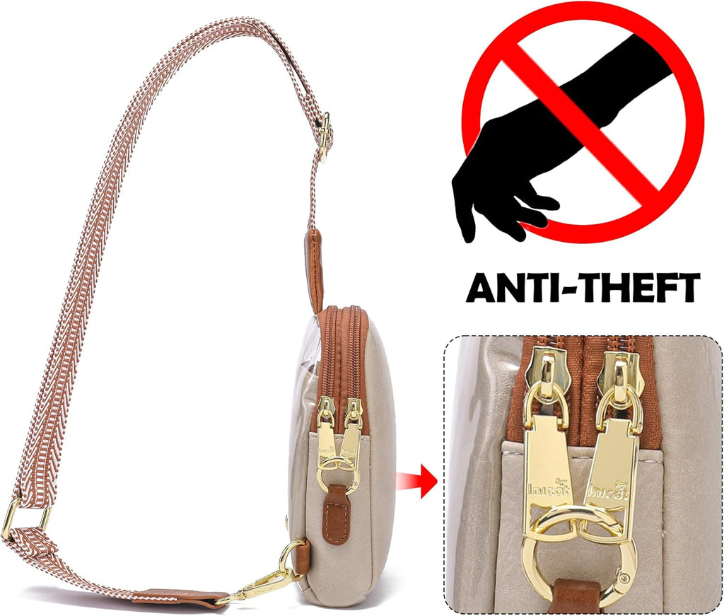 Sling Bag for Women Touchscreen Small Crossbody Cell Phone Purse Fanny Pack