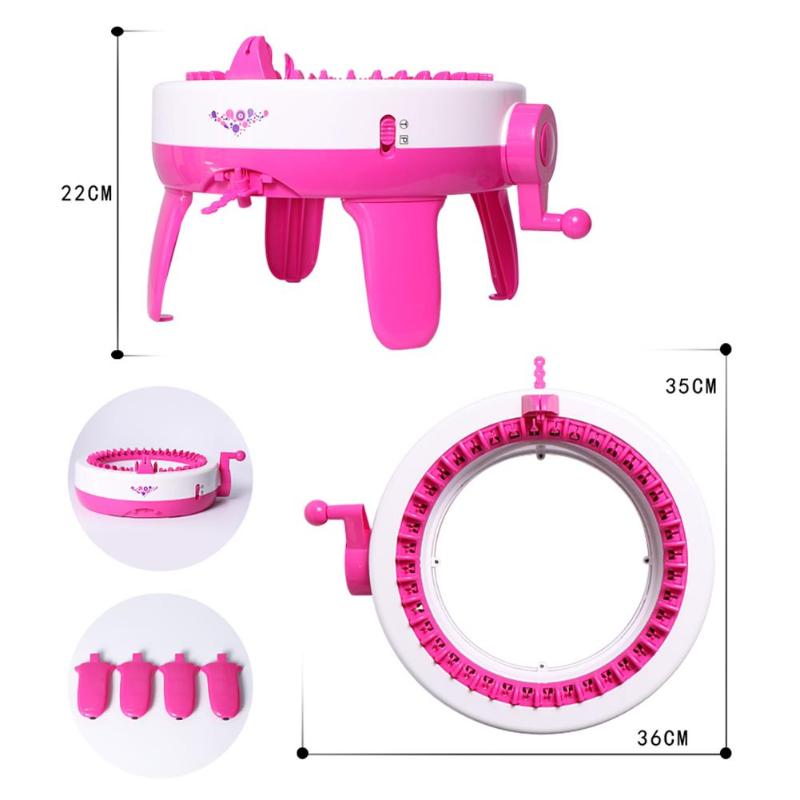 Kids Knitting Machine with 40 Needles & Penguin Counter