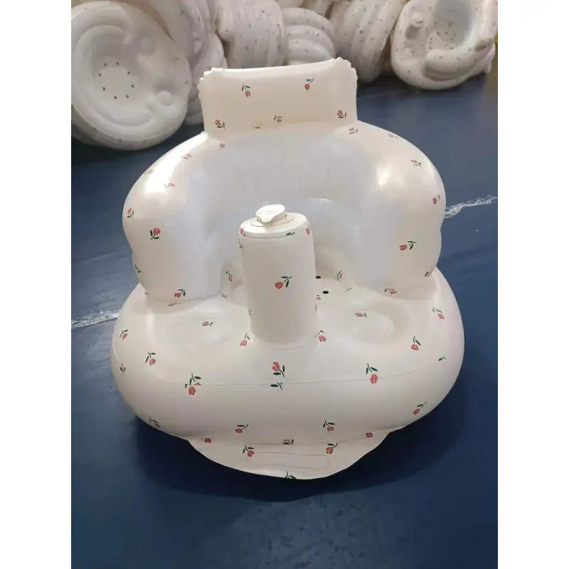 Inflatable Baby Seat Chair with Built-In Air Pump – Ages 6–24 Months