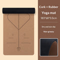 Widen 68cm Cork-Rubber Yoga MatWear-Resistant And Shock-Absorbing