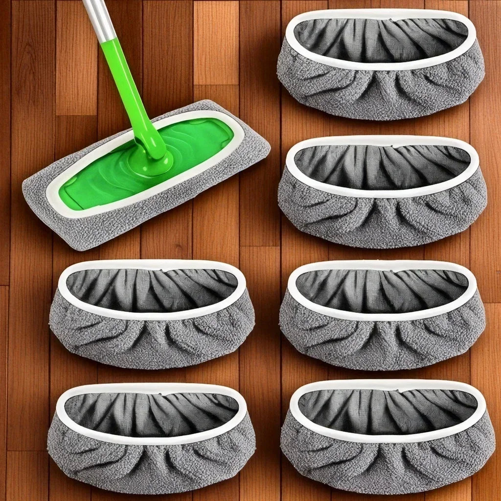 Reusable Microfiber Mop Pads with High Water Absorption – 4 Pack