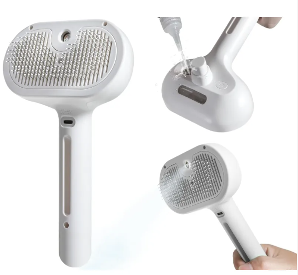 Spray Misting Pet Grooming Brush for Dogs and Cats