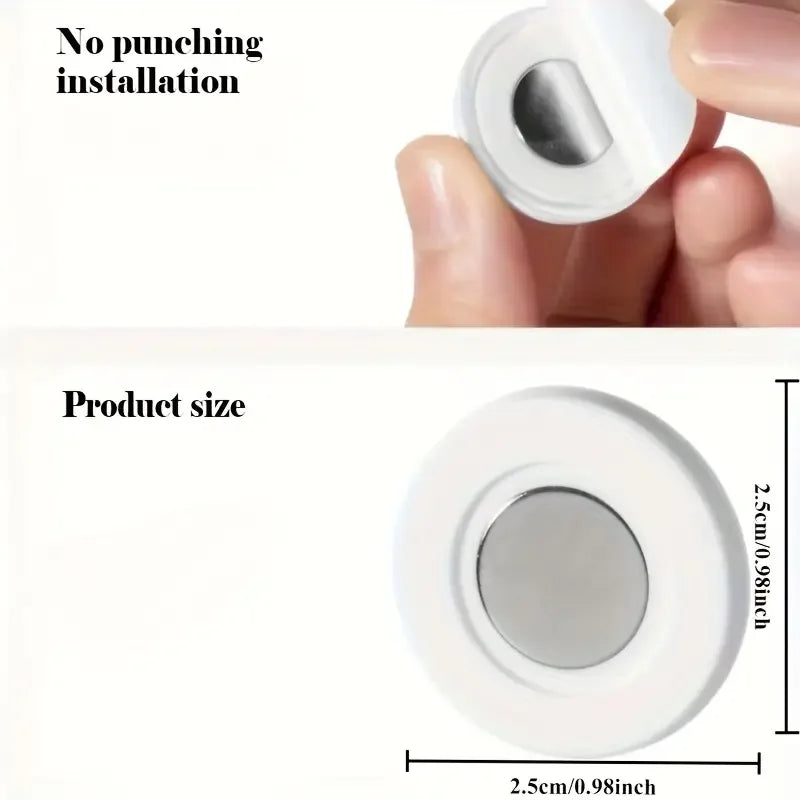No-Drill Magnetic Remote Control Wall Holder – Set of 3
