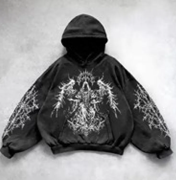 Y2K Graphic Print Streetwear Hoodie for Men and Women