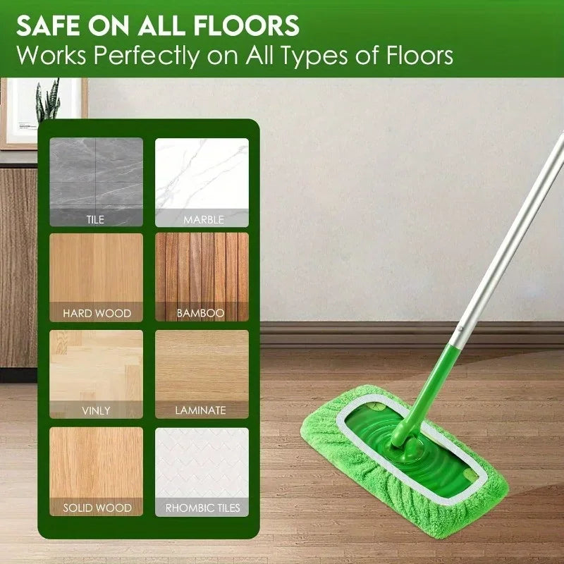 Reusable Microfiber Mop Pads with High Water Absorption – 4 Pack