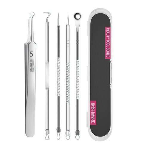 8-Piece Stainless Steel Acne Extraction Tool Set